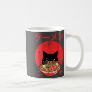 Cat Ramen Japanese Funny Graphic Tees Kawaii Cat A Coffee Mug