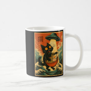 Cat Ramen Ufo Funny Japanese Anime Tee Men Women T Coffee Mug