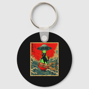 Cat Ramen Ufo Japanese Anime Graphic Tees Men Wome Keychain