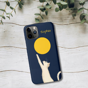 Cat Reaching for the Moon iPhone 11 Pro Case