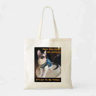 CAT RESCUE TNR "It's Hip To Be Tipped" Tote Bag