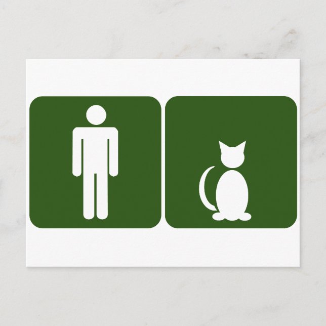 Cat Restroom Postcard (Front)