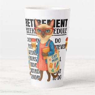 Cat retirement themed for Cat lovers Latte Mug
