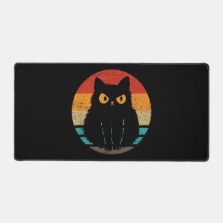 Cat Retro Style Vintage T-Shirt for Men Women Kids Desk Mat