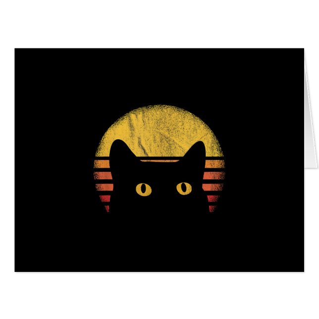 Cat Retro Vintage (Front Horizontal)