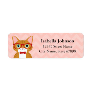 Cat Return Address Labels