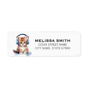 Cat Return Address Labels