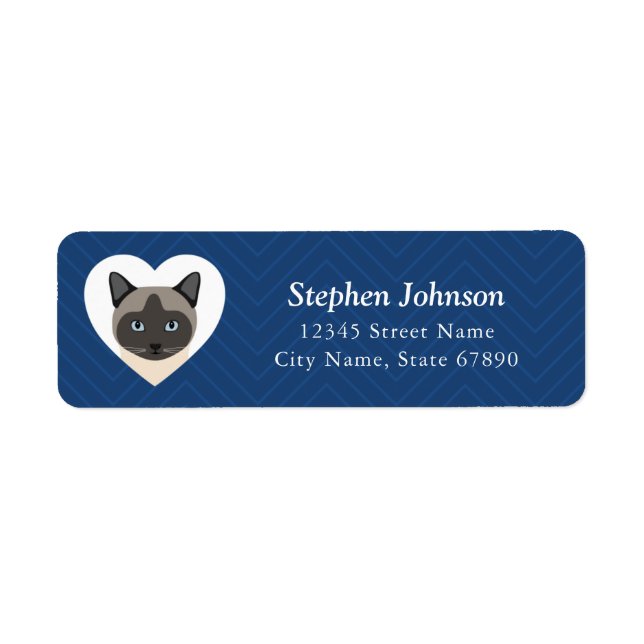 Cat Return Address Labels (Front)