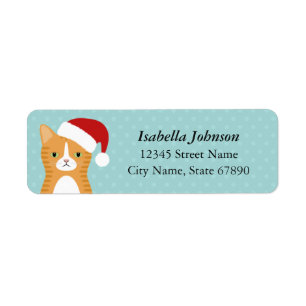 Cat Return Address Labels