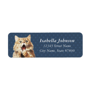Cat Return Address Labels