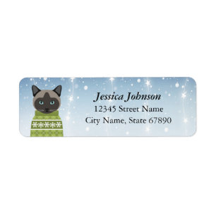 Cat Return Address Labels