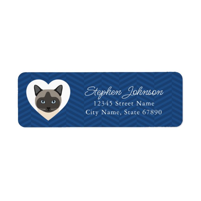 Cat Return Address Labels (Front)