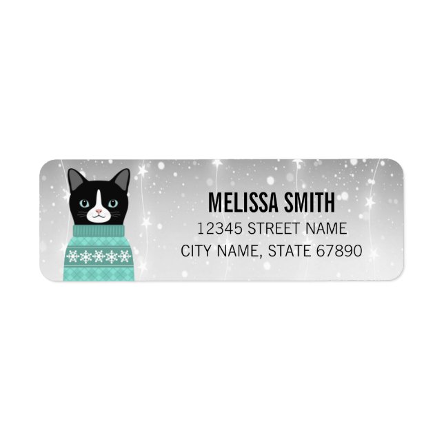 Cat Return Address Labels (Front)