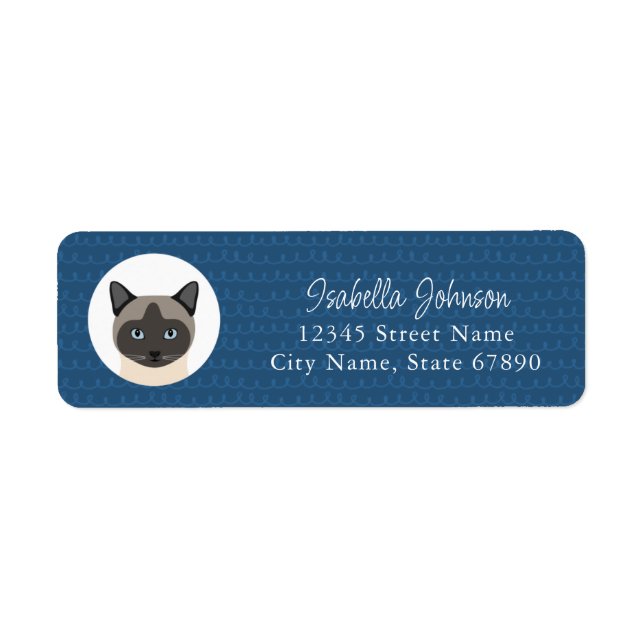 Cat Return Address Labels (Front)