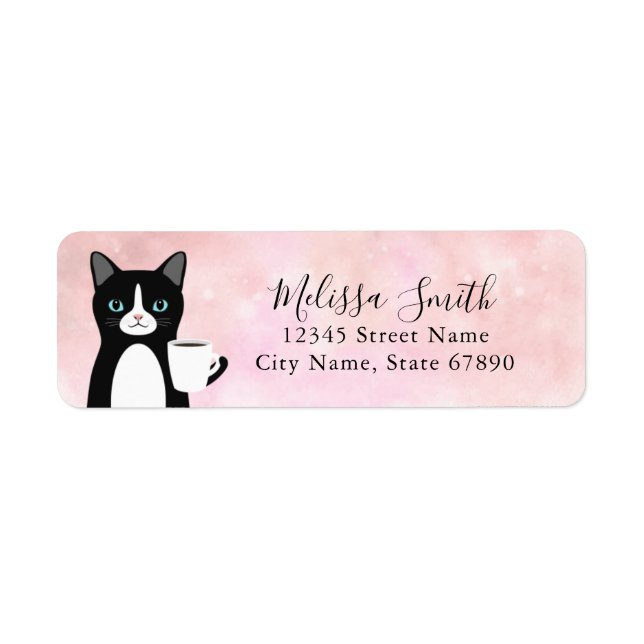 Cat Return Address Labels (Front)