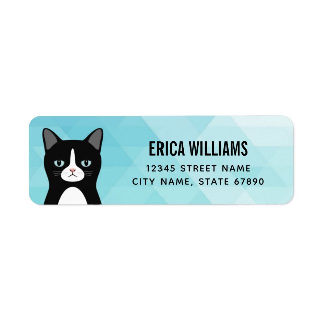 Cat Return Address Labels (Front)