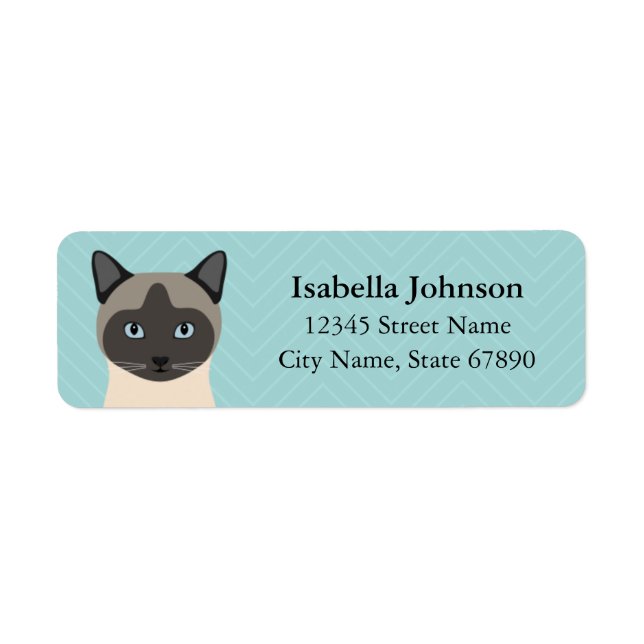Cat Return Address Labels (Front)