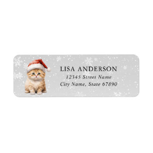 Cat Return Address Labels