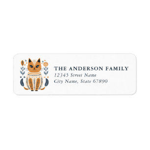 Cat Return Address Labels