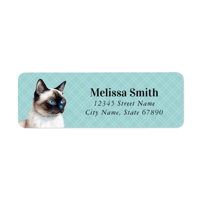 Cat Return Address Labels (Front)