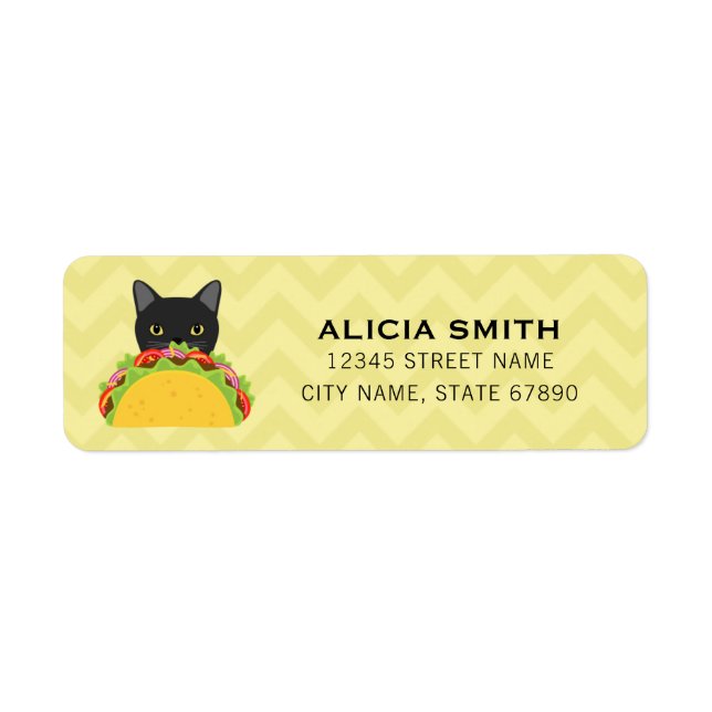 Cat Return Address Labels (Front)