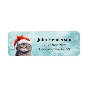 Cat Return Address Labels
