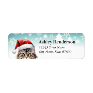 Cat Return Address Labels