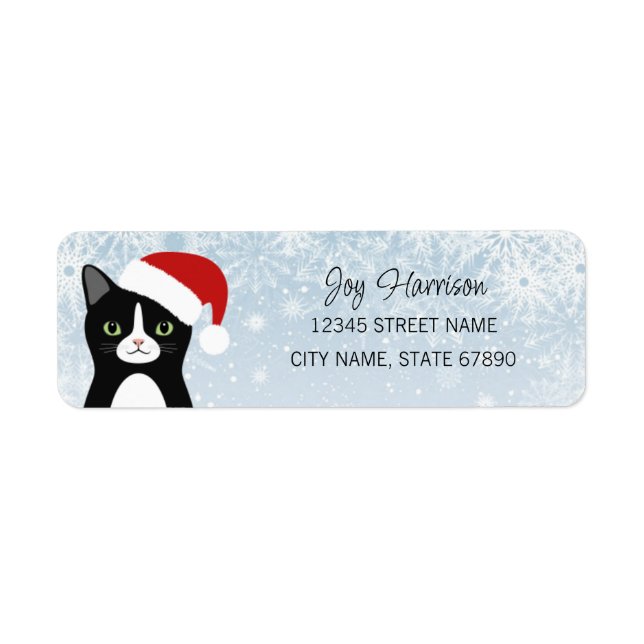 Cat Return Address Labels (Front)