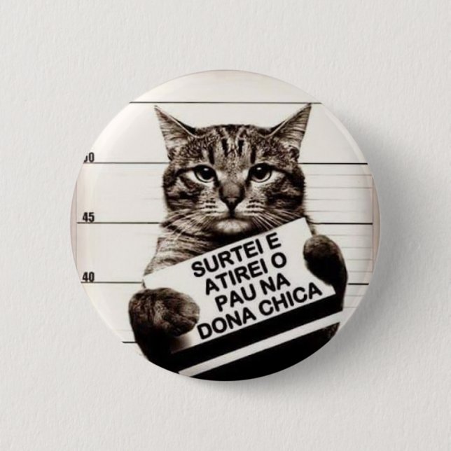Cat revolts 2 inch round button (Front)