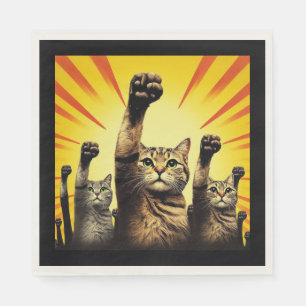 Cat revolution napkin