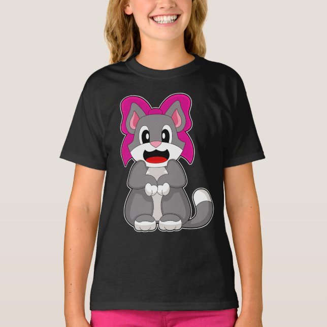 Cat Ribbon T-Shirt (Front)