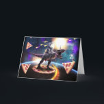 Cat riding dinosaur unicorn in space               card<br><div class="desc">Cat riding dinosaur unicorn in space cat dinosaur kitty t-rex tyrannosaurus, cook pizzeria delicious food pizza , shorthair paw t rex carnivorous, fur adorable funny feline kitten, pet cute jurassic infinity planet , nebula earth galaxy star cosmos, sky universe space animal dino, predator cretaceous t-rex danger scary, hunter powerful wild...</div>