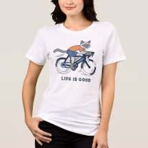 Cat Riding Road Bike