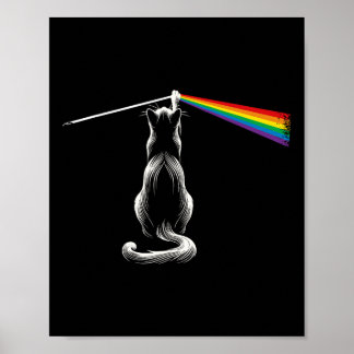 Cat Rock Music Band Funny Cat Rock And Roll Poster
