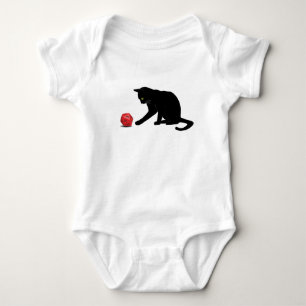 Cat Rolling Dice RPG Role Playing Games Baby Bodysuit