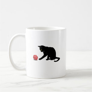 Cat Rolling Dice RPG Role Playing Games Coffee Mug