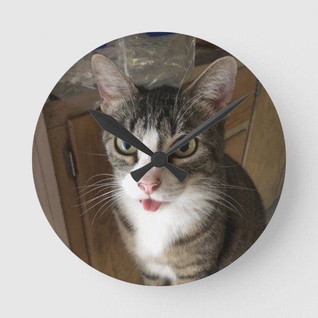 Cat Round Clock (Front)