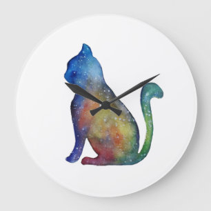 Cat Round (Large) Wall Clock