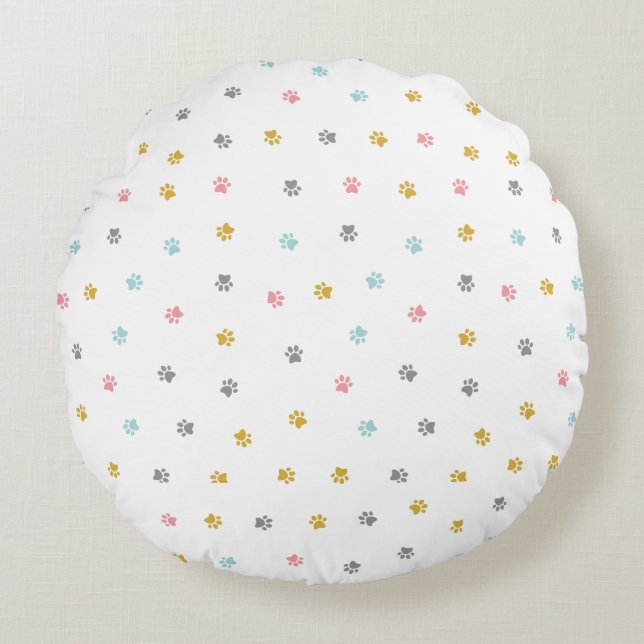 cat round pillow (Front)