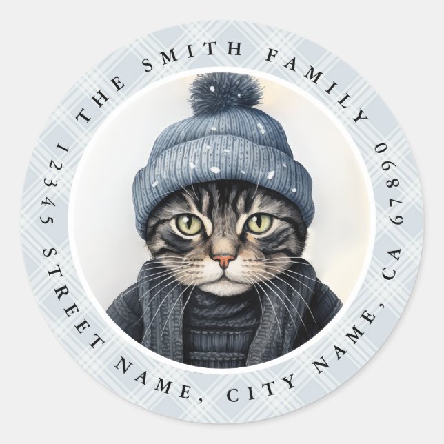 Cat Round Stickers (Front)