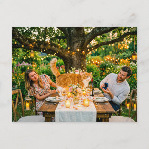 Cat Ruins Marriage Proposal Postcard
