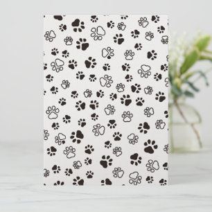 Cat’s Paws Repeated Pattern Card