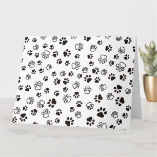 Cat’s Paws Repeated Pattern Card
