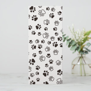 Cat’s Paws Repeated Pattern Holiday Card