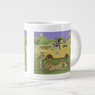 Cat Safari Large Coffee Mug