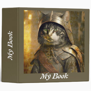 Cat Samurai. Personalize.  Binder