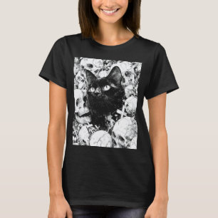 Cat Satanic Occult Cat Goth Grunge Punk Alt Aesthe T-Shirt