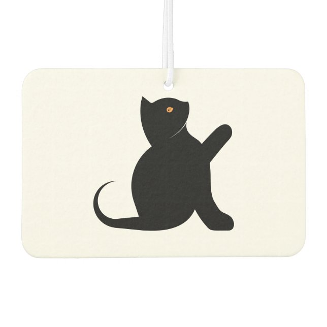 Cat Saying Hello Air Freshener (Front)