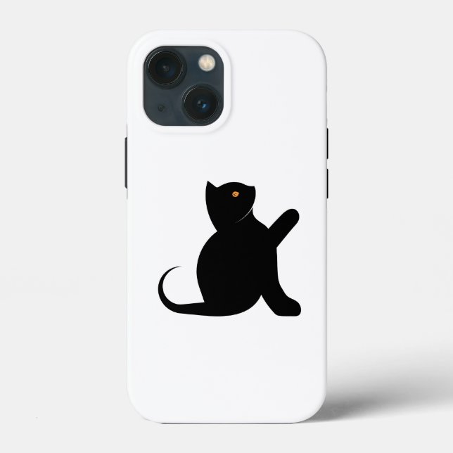 Cat Saying Hello Case-Mate iPhone Case (Back)