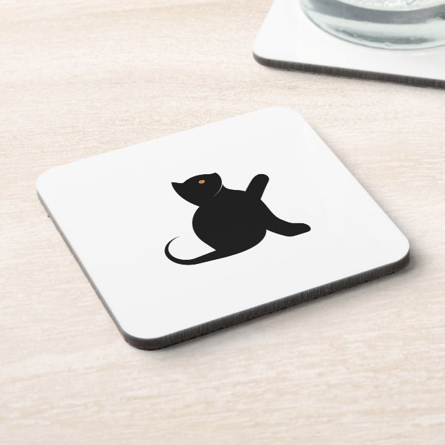 Cat Saying Hello Coaster (Left Side)